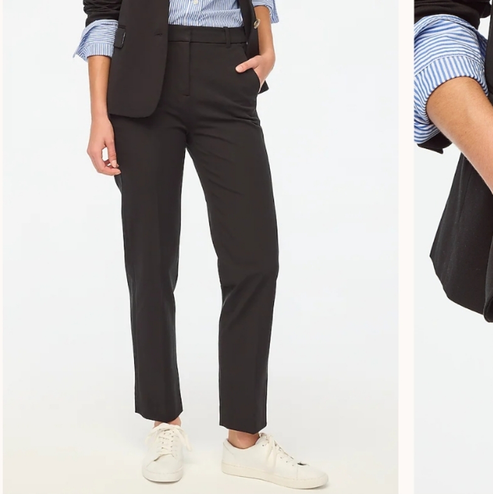 J.Crew Factory Kallie Straight-leg Pant - Black